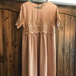 Women’s pecan colored boutique dress